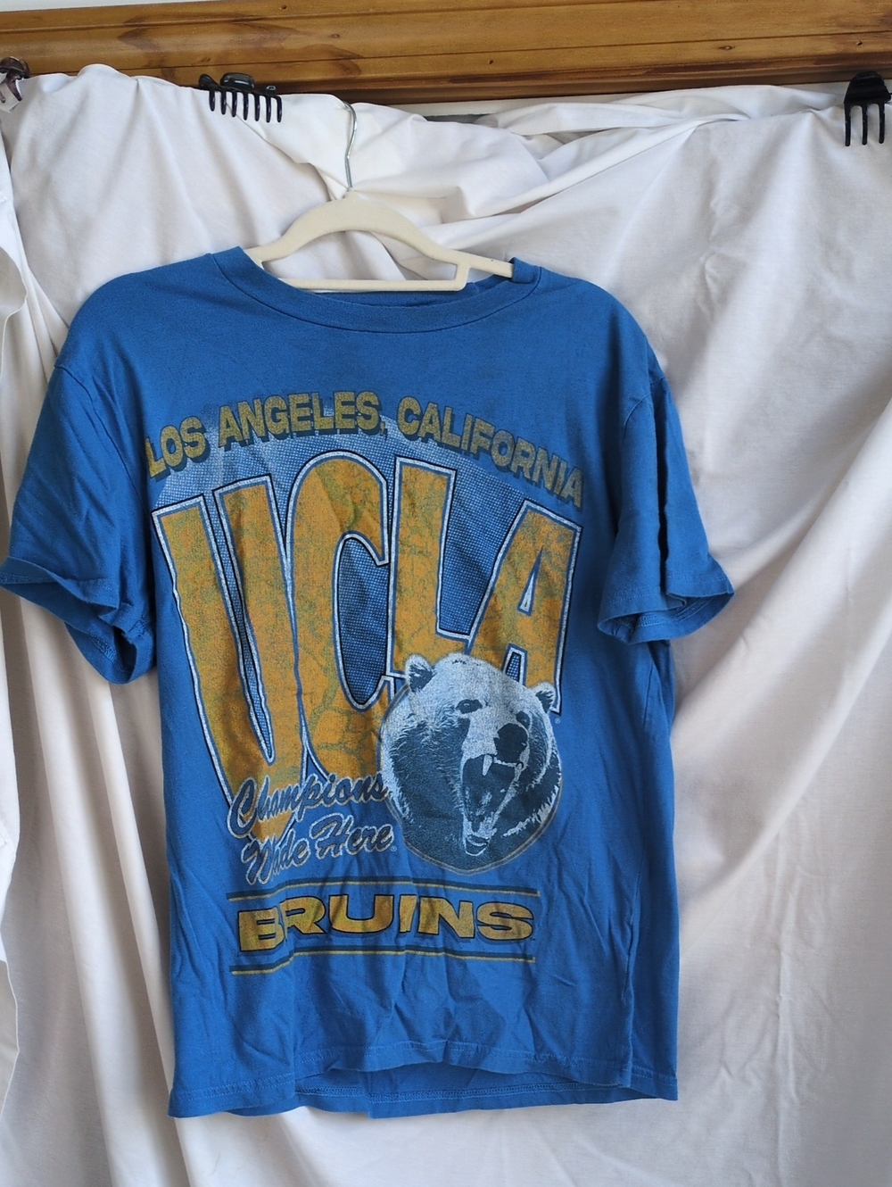 Hollister Blue UCLA Bruins Graphic Tee with Gold Print